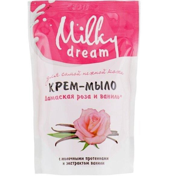 Milky Dream Рідке мило  Дамаська троянда і ваніль дой-пак 500 мл (4820205300158) - зображення 1
