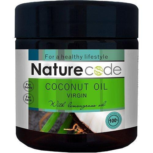Nature Code Натуральна кокосова олія для тіла  з ефірною олією Лемонграсу 140 мл (4820205302701) - зображення 1