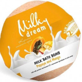 Milky Dream Бомбочка для ванни  Молочна Папая і манго з молочними протеїнами 100 г (4820205300639)