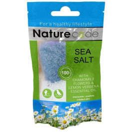 Nature Code Сіль для ванн  морська Квіти ромашки й ефірна олія лимонної вербени 100 г (4820205302121)