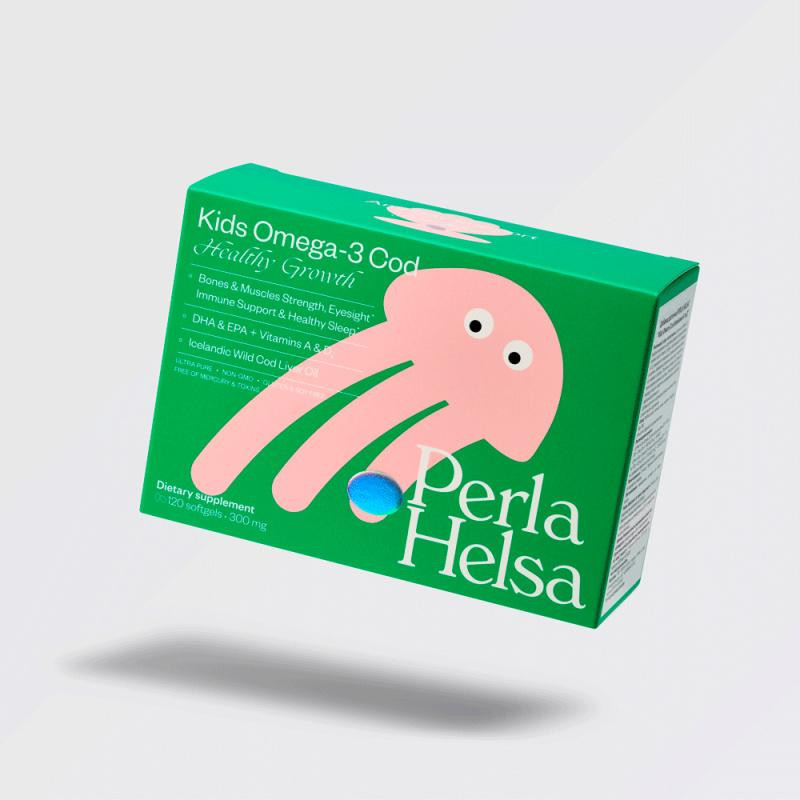 Perla Helsa "Кидс Омега-3 с витаминами А и Д" №120 300 мг - зображення 1