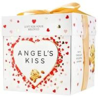 Любимов Цукерки  Angel's Kiss шоколадні білі з мигдалем, рисовими кульками та кокосовою стружкою 140 г (4820