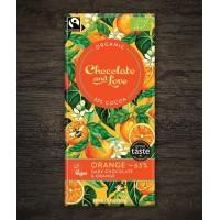 Chocolate and Love Чорний шоколад  органічний з натуральною олією апельсина 65% какао 80 г (5060270121879)