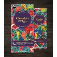 Chocolate and Love Чорний шоколад  органічний з гранатом 70% какао 80 г (5060270122050)