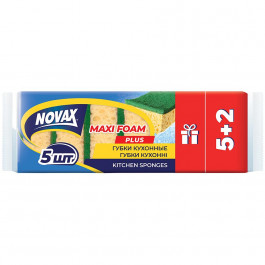 Novax Губки кухонні  Maxi Foam 5+2 шт. (4823058326566)