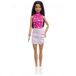 Mattel Barbie Модниця в рожевому топі з зірковим принтом (HRH13)