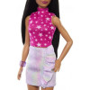 Mattel Barbie Модниця в рожевому топі з зірковим принтом (HRH13) - зображення 5