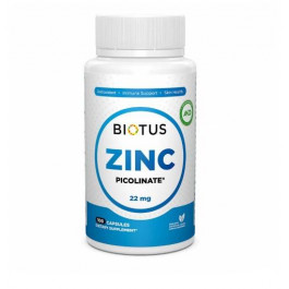 Biotus Zinc Picolinate 22 mg Цинк Пиколинат 100 капсул