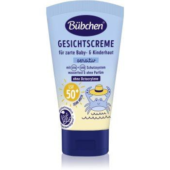 Bubchen Sensitive Sun Protection Face Cream SPF 50+ дитячий захисний крем для обличчя SPF 50+ 6 m+ 50 мл - зображення 1