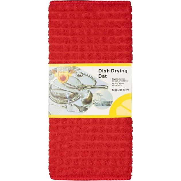 Kornel Набір килимків для мокрого посуду  2 шт Червоних (KL-60 червоний) - зображення 1