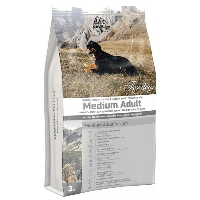 Carpathian Pet Food Medium Adult 3 кг (4820111140848) - зображення 1