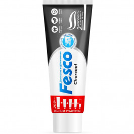 Fesco Зубна паста  Charcoal Делікатне відбілювання 250 мл (4823098414056)