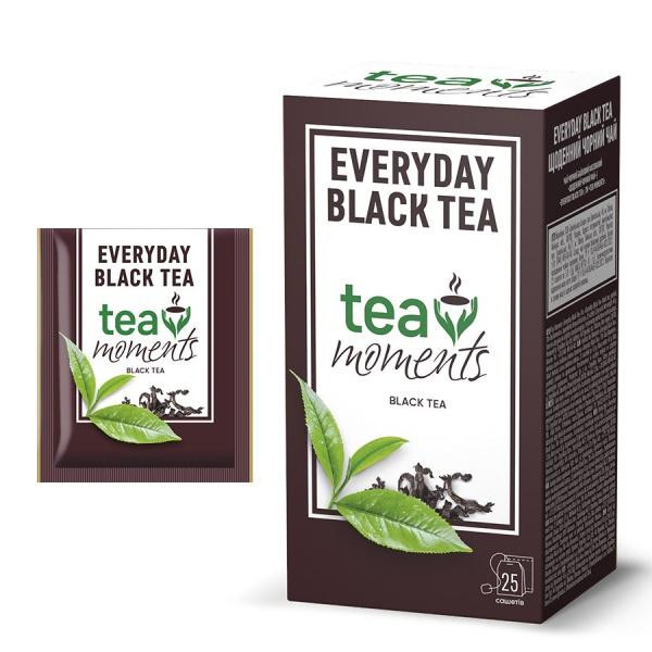 Tea Moments Чай чорний  Everyday Black 25 шт. 45 г (4823118600551) - зображення 1