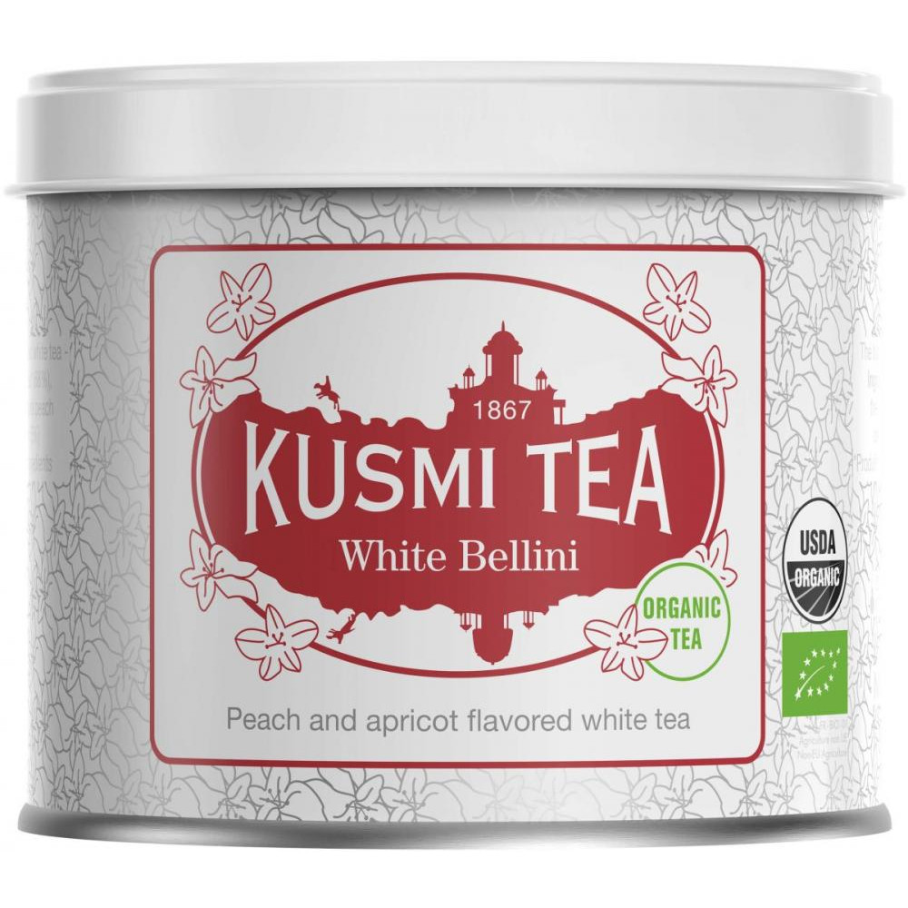 Kusmi Tea Чай білий органічний Белліні 90г, (3585810084206) - зображення 1