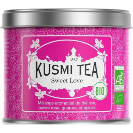 Kusmi Tea Чай чорний Солодка Любов органічний 100г, (3585810094533)