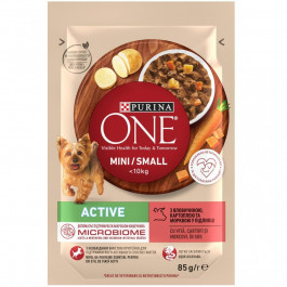 Purina One Mini Active з яловичиною 85 г (8445290298287)