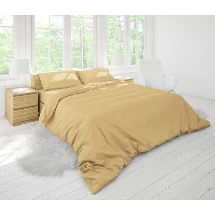 Good-dream Комплект постільної білизни  сімейний 145x210 см х 2 шт Cream бязь (GDKGBC1452102) - зображення 1