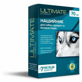 UNICUM Нашийник  Ultimate від бліх, кліщів, вошей та власоїдів для собак, 70 см (UL-053)