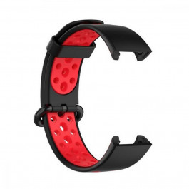 BeCover Ремінець Vents Style  для Xiaomi Redmi Smart Band 2 Black-Red (709424)
