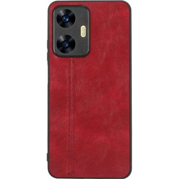 Cosmic Чохол для смартфона Cosmiс Leather Case for Realme C55 Red (CoLeathRealC55Red) - зображення 1