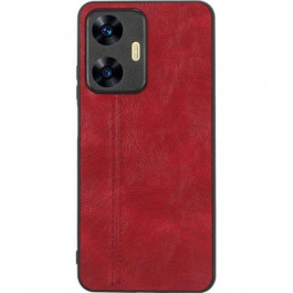 Cosmic Чохол для смартфона Cosmiс Leather Case for Realme C55 Red (CoLeathRealC55Red)