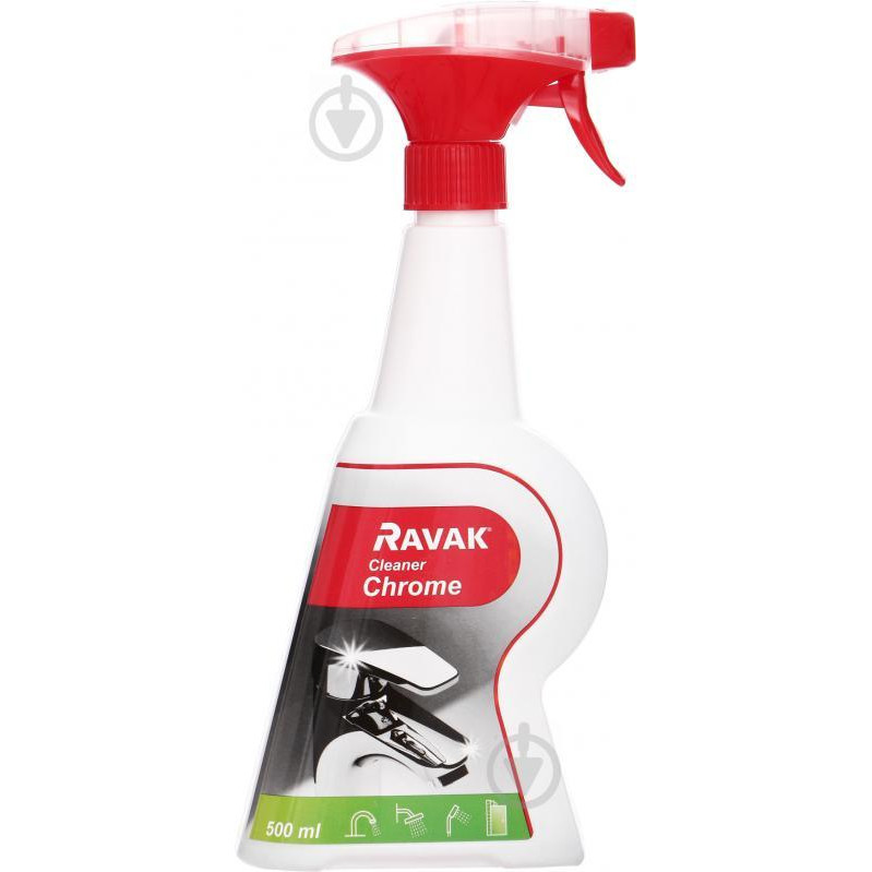 Ravak Засіб для догляду за хромованими деталями Cleaner Chrome 0,5 л (8595096892438) - зображення 1