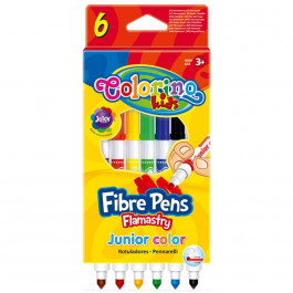   Colorino Фломастеры Fibre Pens двухсторонние 6 цветов 6 шт (13437PTR/1)