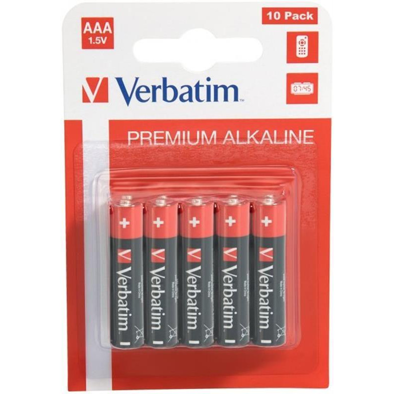 Verbatim AAA bat Alkaline 10шт Premium (49874) - зображення 1