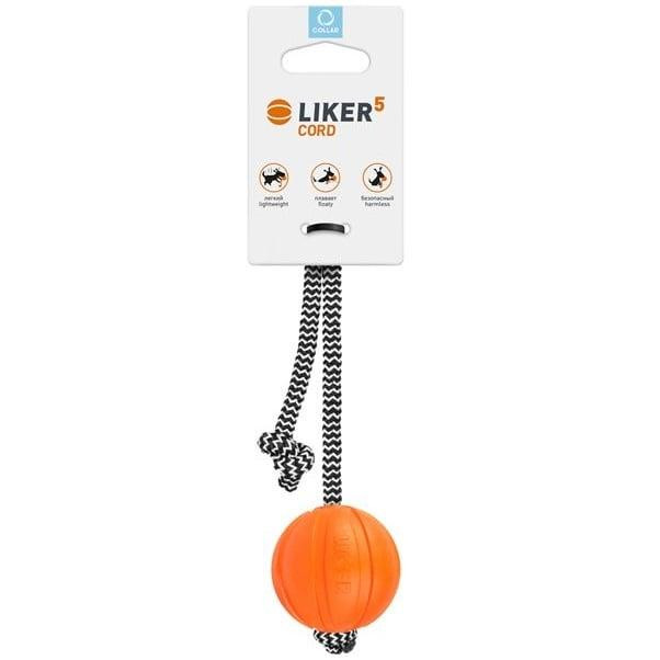 Collar Игрушка для собак Liker Cord Мячик с веревкой 5 см (6285) - зображення 1