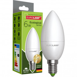 EUROLAMP LED ЕКО CL 6W E14 4000K (LED-CL-06144(P))