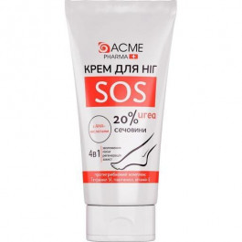 Acme Pharma Крем для ніг  SOS 4 в 1, із вмістом сечовини 20 %, 90 мл