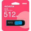 ADATA 512 GB UV128 USB 3.2 Black/Blue (AUV128-512G-RBE) - зображення 2
