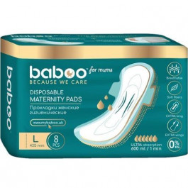 Baboo Прокладки для вагітних  Одноразові Великі 8 шт (5057778021107)
