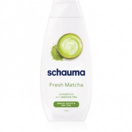 Schwarzkopf Schauma Fresh Matcha очищуючий детокс шампунь шампунь для жирної шкіри голови й сухих кінчиків 400 м