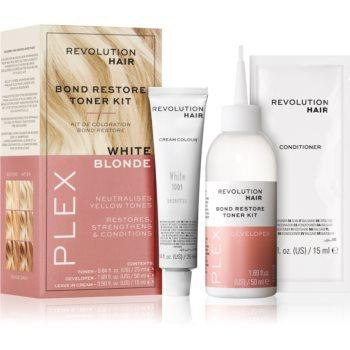 Revolution Haircare Plex Bond Restore Kit набір для підсилення кольору волосся відтінок White Blonde - зображення 1