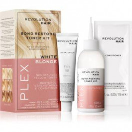 Revolution Haircare Plex Bond Restore Kit набір для підсилення кольору волосся відтінок White Blonde