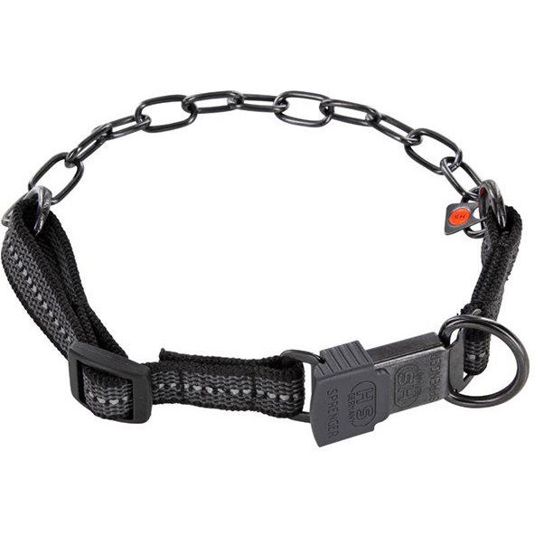 Sprenger Нашийник для собак  Adjustable Collar with Assembly Chain середня ланка чорна вороняна сталь 3 мм 55 - зображення 1