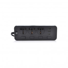 Voltronic 3 розетки 3 USB (ТВ-Т14-Black)