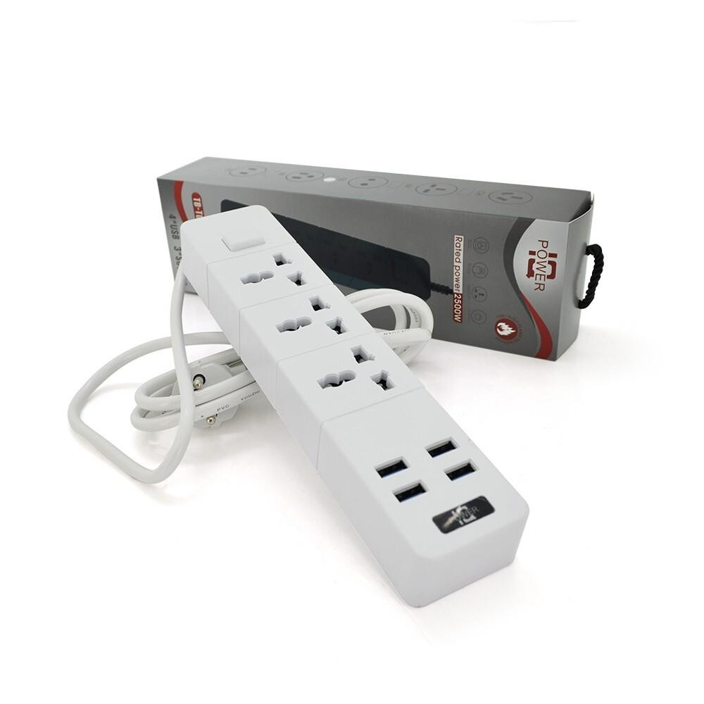 Voltronic Power TВ-Т08, 3роз, 4*USB White (ТВ-Т08-White) - зображення 1
