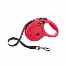 Flexi повідець-рулетка для дрібних порід собак Classic стрічка XS (3 м; до 12 кг) Червоний (CL00T