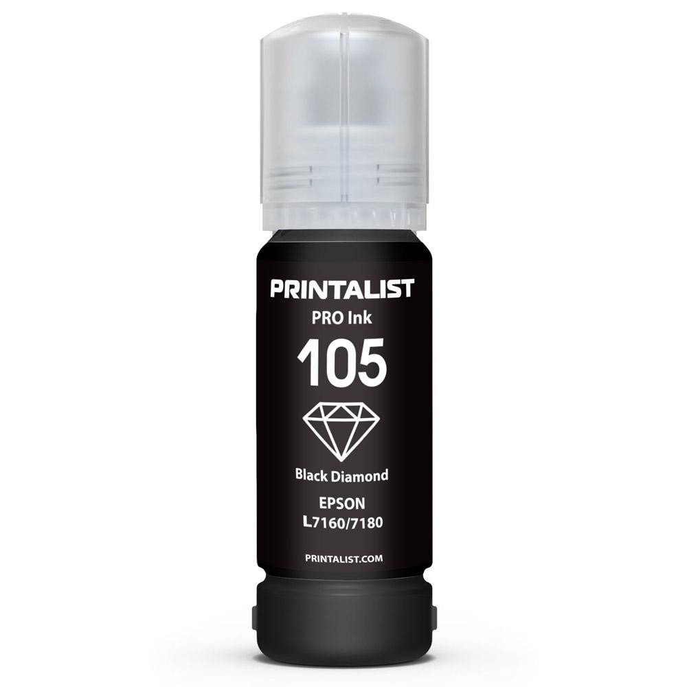 Printalist Чернила Epson L7160/7180 70г Black Pigment (PL105BP) - зображення 1