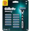 Gillette Станок для гоління  Mach 3 з 12 змінними картриджами - зображення 2