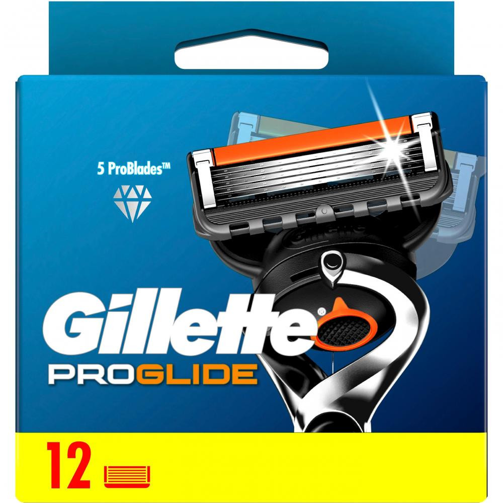 Gillette Змінні касети для гоління  Fusion ProGlide 12 шт. - зображення 1