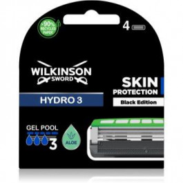 Wilkinson Sword Hydro3 Skin Protection Black Edition змінні головки 4 кс