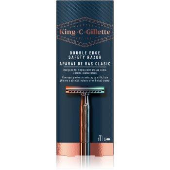 Gillette King C. Double Edge Бритва + леза для бритви 5 шт 1 кс - зображення 1