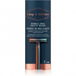 Gillette King C. Double Edge Бритва + леза для бритви 5 шт 1 кс