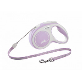 Flexi повідець-рулетка для середніх порід собак New Comfort трос M (8 м; до 20 кг) Рожевий (CF20C