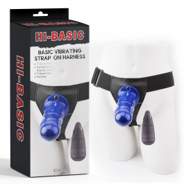 Chisa Novelties Hi-Basic Vibrating Flesh Strap on Harn (CH30309)