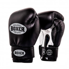 Boxer Sport Line Боксерские перчатки 12oz, кожа, черный (2023-01BLK)