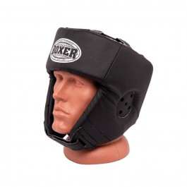 Boxer Sport Line Боксерский шлем кожа, черный (2027-01BLK)